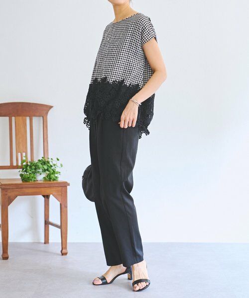 BEARDSLEY / ビアズリー シャツ・ブラウス | 裾レースリネンブラウス | 詳細18