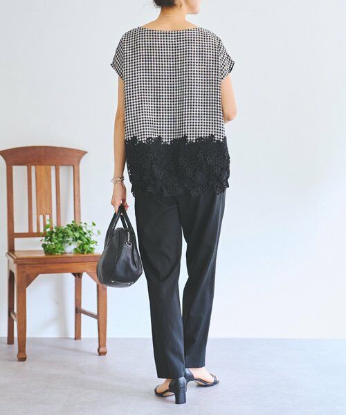 BEARDSLEY / ビアズリー シャツ・ブラウス | 裾レースリネンブラウス | 詳細19