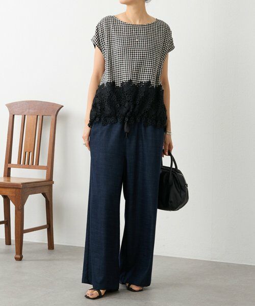 BEARDSLEY / ビアズリー シャツ・ブラウス | 裾レースリネンブラウス | 詳細20