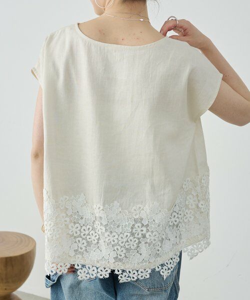 BEARDSLEY / ビアズリー シャツ・ブラウス | 裾レースリネンブラウス | 詳細25