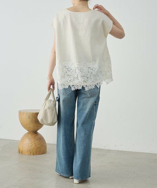 BEARDSLEY / ビアズリー シャツ・ブラウス | 裾レースリネンブラウス | 詳細28