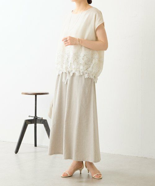 BEARDSLEY / ビアズリー シャツ・ブラウス | 裾レースリネンブラウス | 詳細30