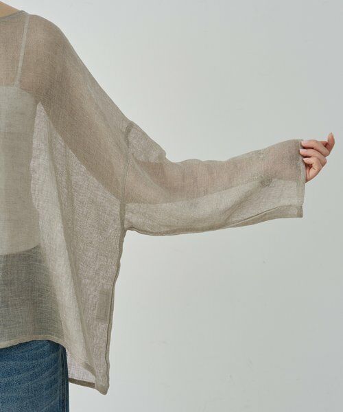 BEARDSLEY / ビアズリー シャツ・ブラウス | 《4/1(水)20：00予約開始》ラメリネンメッシュプルオーバー | 詳細12