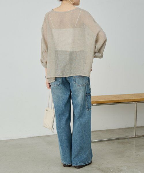 BEARDSLEY / ビアズリー シャツ・ブラウス | 《4/1(水)20：00予約開始》ラメリネンメッシュプルオーバー | 詳細6