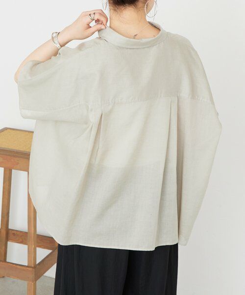 BEARDSLEY / ビアズリー シャツ・ブラウス | 《4/2(木)18：00予約開始》ポンチョシャツ | 詳細3