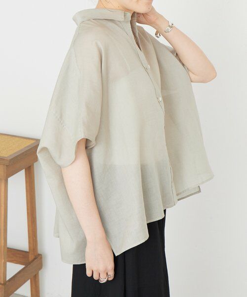 BEARDSLEY / ビアズリー シャツ・ブラウス | 《4/2(木)18：00予約開始》ポンチョシャツ | 詳細4