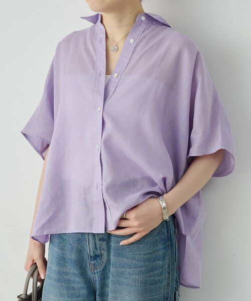 BEARDSLEY / ビアズリー シャツ・ブラウス | 《4/2(木)18：00予約開始》ポンチョシャツ | 詳細13