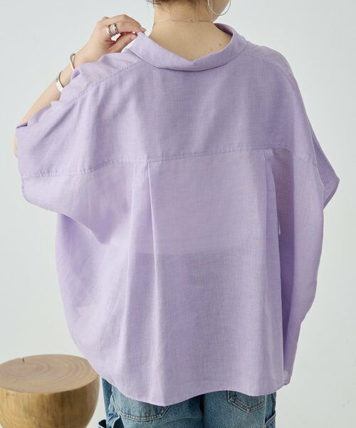 BEARDSLEY / ビアズリー シャツ・ブラウス | 《4/2(木)18：00予約開始》ポンチョシャツ | 詳細15