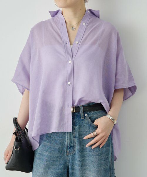 BEARDSLEY / ビアズリー シャツ・ブラウス | 《4/2(木)18：00予約開始》ポンチョシャツ | 詳細21