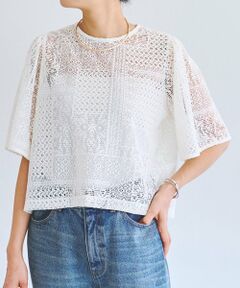 BEARDSLEY / ビアズリー シャツ・ブラウス | 《4/1(水)20：00予約開始》フレアスリーブレースプルオーバー