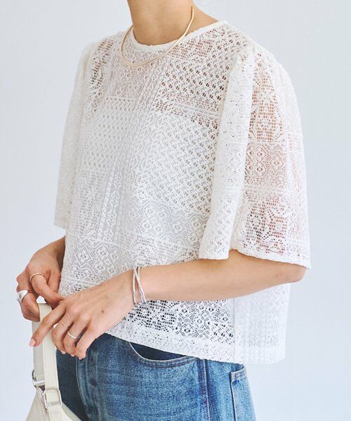 BEARDSLEY / ビアズリー シャツ・ブラウス | 《4/1(水)20：00予約開始》フレアスリーブレースプルオーバー | 詳細1