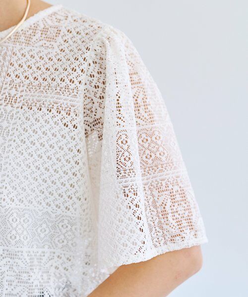 BEARDSLEY / ビアズリー シャツ・ブラウス | 《4/1(水)20：00予約開始》フレアスリーブレースプルオーバー | 詳細10