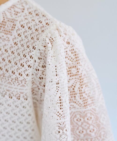 BEARDSLEY / ビアズリー シャツ・ブラウス | 《4/1(水)20：00予約開始》フレアスリーブレースプルオーバー | 詳細11