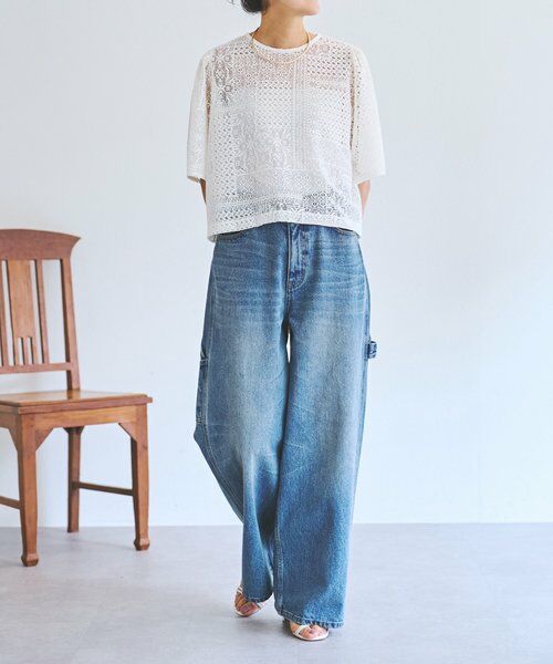 BEARDSLEY / ビアズリー シャツ・ブラウス | 《4/1(水)20：00予約開始》フレアスリーブレースプルオーバー | 詳細5