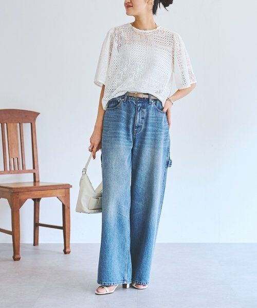 BEARDSLEY / ビアズリー シャツ・ブラウス | 《4/1(水)20：00予約開始》フレアスリーブレースプルオーバー | 詳細8