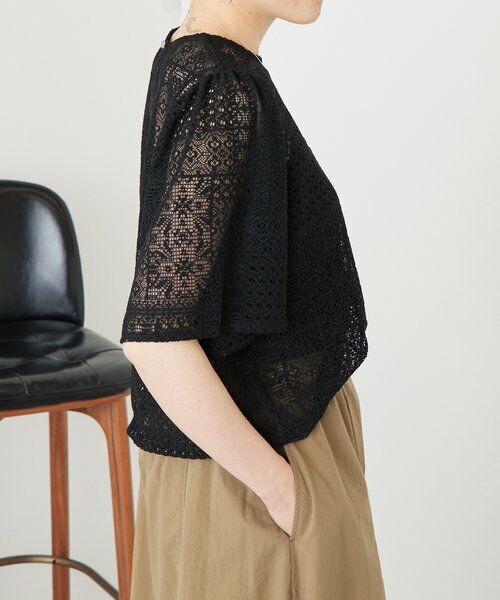 BEARDSLEY / ビアズリー シャツ・ブラウス | 《4/1(水)20：00予約開始》フレアスリーブレースプルオーバー | 詳細15