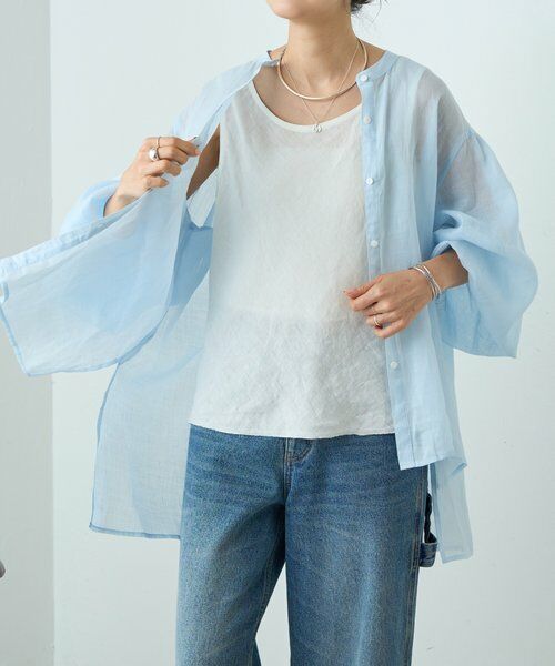 BEARDSLEY / ビアズリー シャツ・ブラウス | 《4/8(水)12:00予約開始》リネンバイヤスタンクトップ | 詳細2