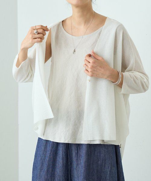 BEARDSLEY / ビアズリー シャツ・ブラウス | 《4/8(水)12:00予約開始》リネンバイヤスタンクトップ | 詳細7