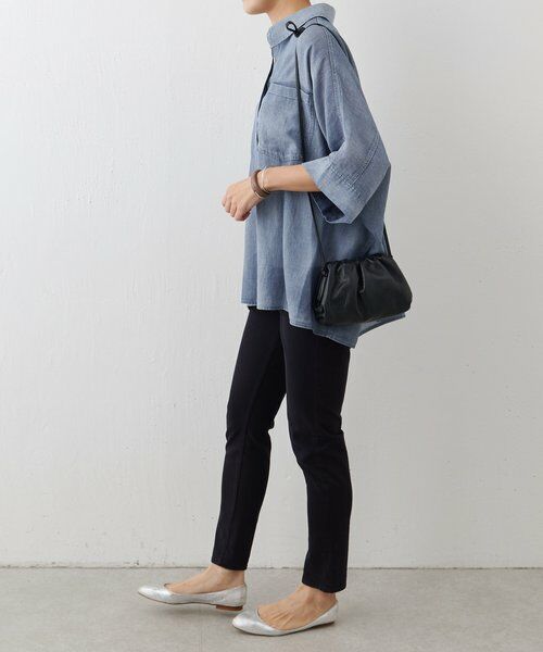 BEARDSLEY / ビアズリー シャツ・ブラウス | 《4/1(水)20：00予約開始》シフォンデニムポンチョシャツ | 詳細11