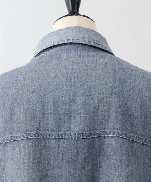 BEARDSLEY / ビアズリー シャツ・ブラウス | 《4/1(水)20：00予約開始》シフォンデニムポンチョシャツ | 詳細17