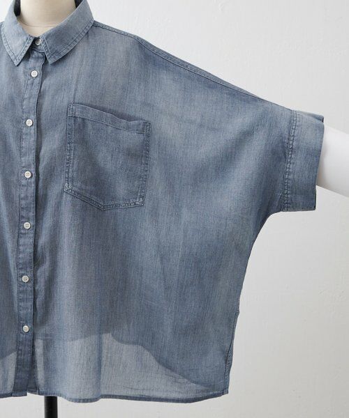 BEARDSLEY / ビアズリー シャツ・ブラウス | 《4/1(水)20：00予約開始》シフォンデニムポンチョシャツ | 詳細20