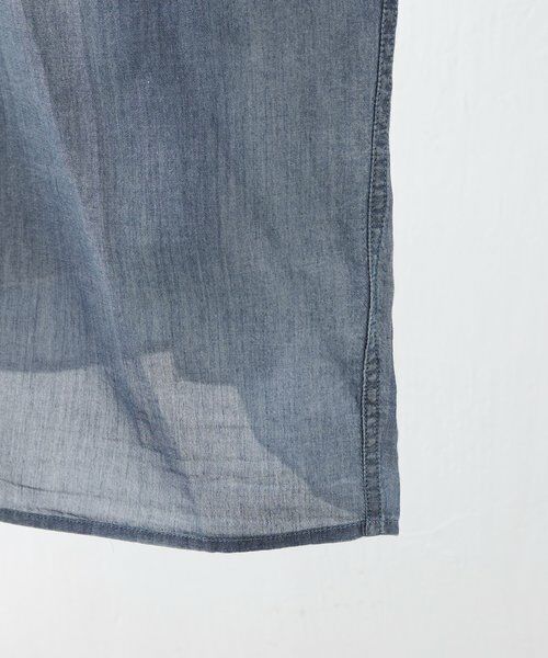 BEARDSLEY / ビアズリー シャツ・ブラウス | 《4/1(水)20：00予約開始》シフォンデニムポンチョシャツ | 詳細21