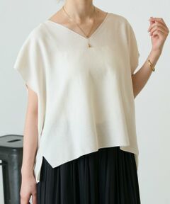 インレイノースリーブプルオーバー