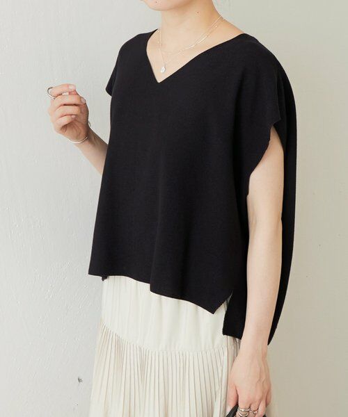 BEARDSLEY / ビアズリー ニット・セーター | インレイノースリーブプルオーバー | 詳細13