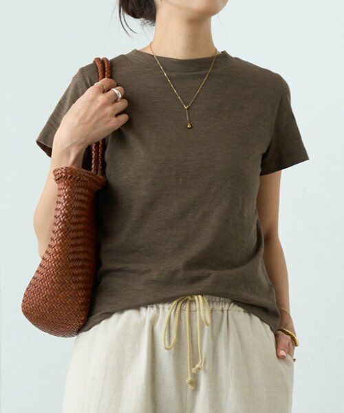 BEARDSLEY / ビアズリー カットソー | 《4/8(水)12:00予約開始》ヴィンテージ天竺Tee（ブラウン）