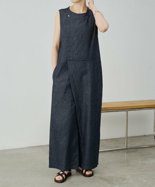 BEARDSLEY / ビアズリー サロペット・オールインワン | 《4/1(水)20：00予約開始》デニムオールインワン（インディゴブルー）