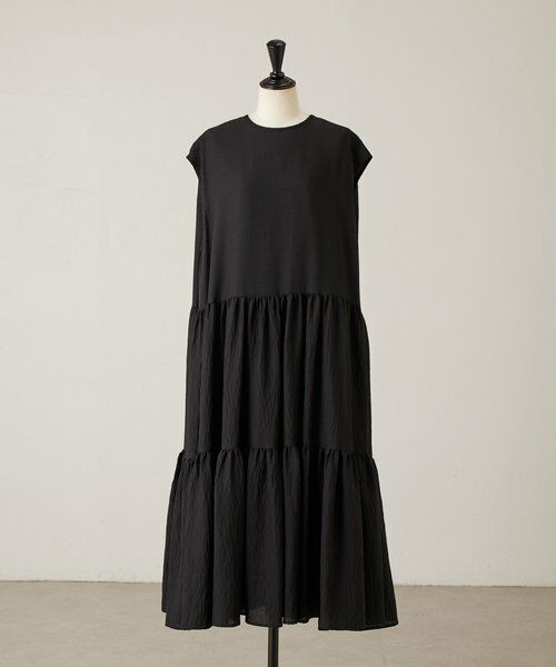 BEARDSLEY / ビアズリー ロング・マキシ丈ワンピース | 《4/8(水)12:00予約開始》シアージャガードティアードワンピース | 詳細11