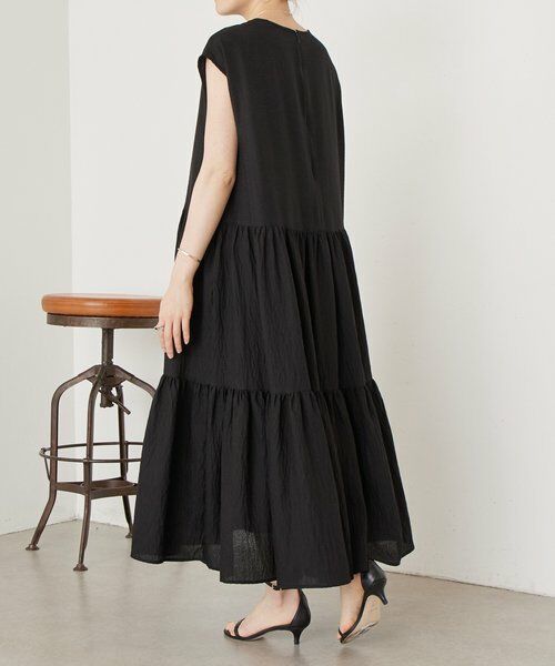BEARDSLEY / ビアズリー ロング・マキシ丈ワンピース | 《4/8(水)12:00予約開始》シアージャガードティアードワンピース | 詳細2