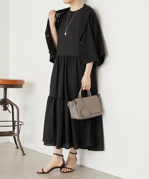 BEARDSLEY / ビアズリー ロング・マキシ丈ワンピース | 《4/8(水)12:00予約開始》シアージャガードティアードワンピース | 詳細5