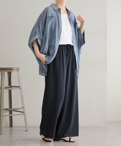 BEARDSLEY / ビアズリー その他パンツ | ストレッチジョーゼットパンツ | 詳細10