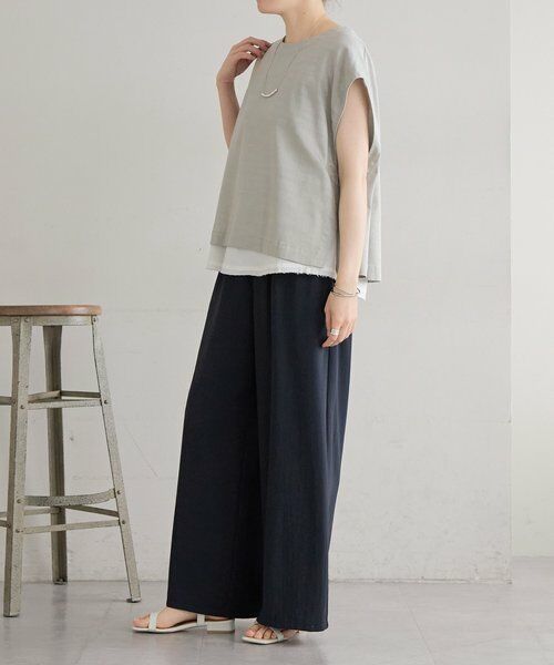 BEARDSLEY / ビアズリー その他パンツ | ストレッチジョーゼットパンツ | 詳細13