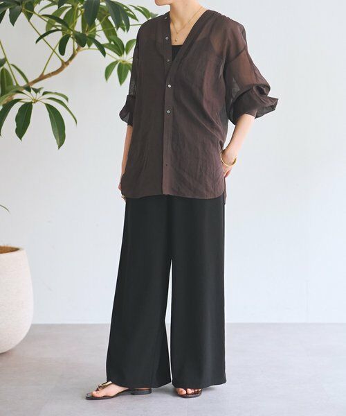 BEARDSLEY / ビアズリー その他パンツ | 《4/5(日)12：00予約開始》ストレッチジョーゼットパンツ | 詳細24