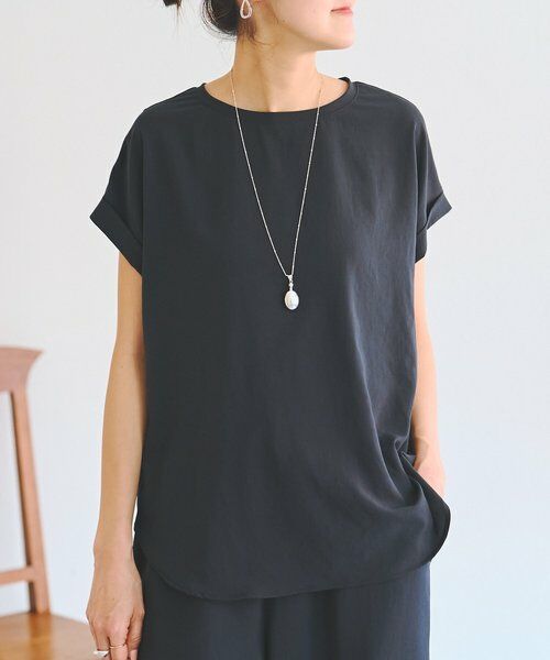 BEARDSLEY / ビアズリー シャツ・ブラウス | 《4/5(日)12：00予約開始》ストレッチジョーゼットブラウス | 詳細1