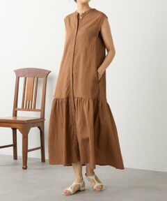 BEARDSLEY / ビアズリー ロング・マキシ丈ワンピース | 《4/1(水)20：00予約開始》ナチュラルストライプワンピース