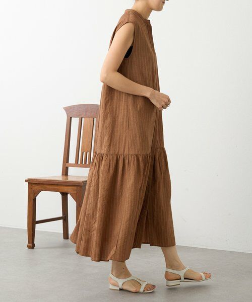 BEARDSLEY / ビアズリー ロング・マキシ丈ワンピース | 《4/1(水)20：00予約開始》ナチュラルストライプワンピース | 詳細2