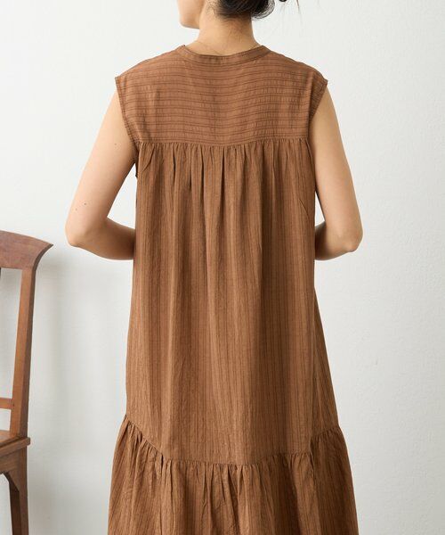 BEARDSLEY / ビアズリー ロング・マキシ丈ワンピース | 《4/1(水)20：00予約開始》ナチュラルストライプワンピース | 詳細6