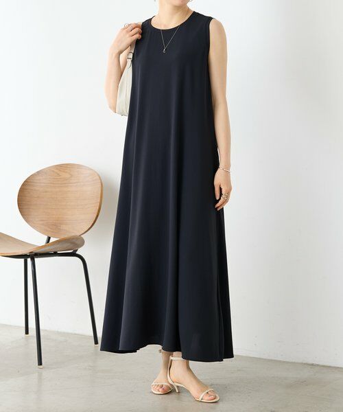 BEARDSLEY / ビアズリー ロング・マキシ丈ワンピース | 《5/15(金)２サイズ予約開始予定》ストレッチジョーゼットマキシワンピ | 詳細1