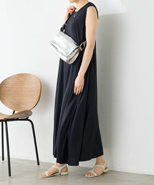 BEARDSLEY / ビアズリー ロング・マキシ丈ワンピース | 《5/15(金)２サイズ予約開始予定》ストレッチジョーゼットマキシワンピ | 詳細12