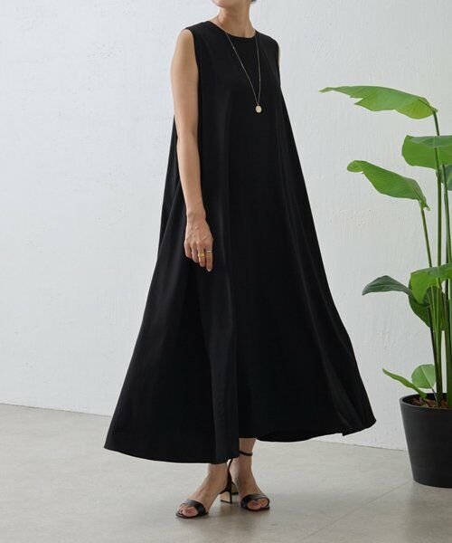 BEARDSLEY / ビアズリー ロング・マキシ丈ワンピース | 《4/5(日)12：00予約開始》ストレッチジョーゼットマキシワンピ | 詳細2