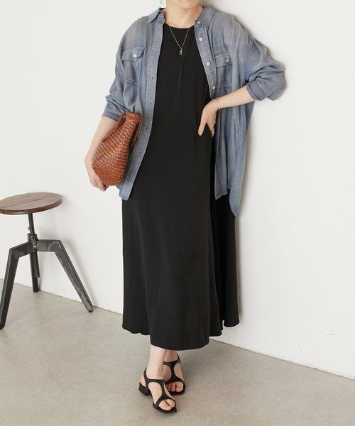 BEARDSLEY / ビアズリー ロング・マキシ丈ワンピース | 《4/5(日)12：00予約開始》ストレッチジョーゼットマキシワンピ | 詳細5