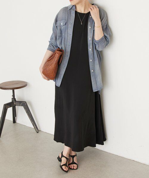 BEARDSLEY / ビアズリー ロング・マキシ丈ワンピース | 《4/5(日)12：00予約開始》ストレッチジョーゼットマキシワンピ | 詳細6