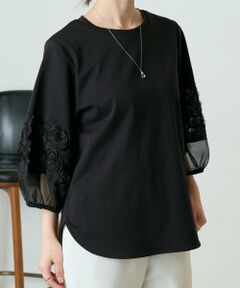 BEARDSLEY / ビアズリー カットソー | 《3/19(木)12：00予約開始》フリル刺繍ドッキングプルオーバー