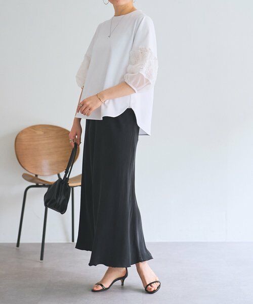 BEARDSLEY / ビアズリー カットソー | 《3/19(木)12：00予約開始》フリル刺繍ドッキングプルオーバー | 詳細11