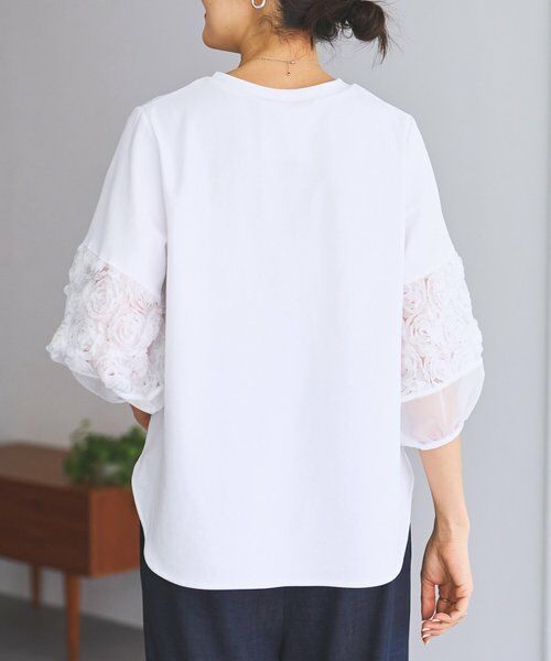 BEARDSLEY / ビアズリー カットソー | 《3/19(木)12：00予約開始》フリル刺繍ドッキングプルオーバー | 詳細3