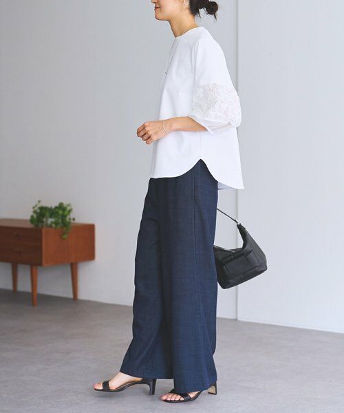 BEARDSLEY / ビアズリー カットソー | 《3/19(木)12：00予約開始》フリル刺繍ドッキングプルオーバー | 詳細8