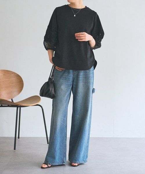 BEARDSLEY / ビアズリー カットソー | 《3/19(木)12：00予約開始》フリル刺繍ドッキングプルオーバー | 詳細24